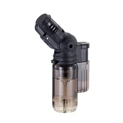 Creative Butane Torch Lighters Windproof Jet Flame Mini Rotating Head Gun Lighter Smoking Cigar Accessories