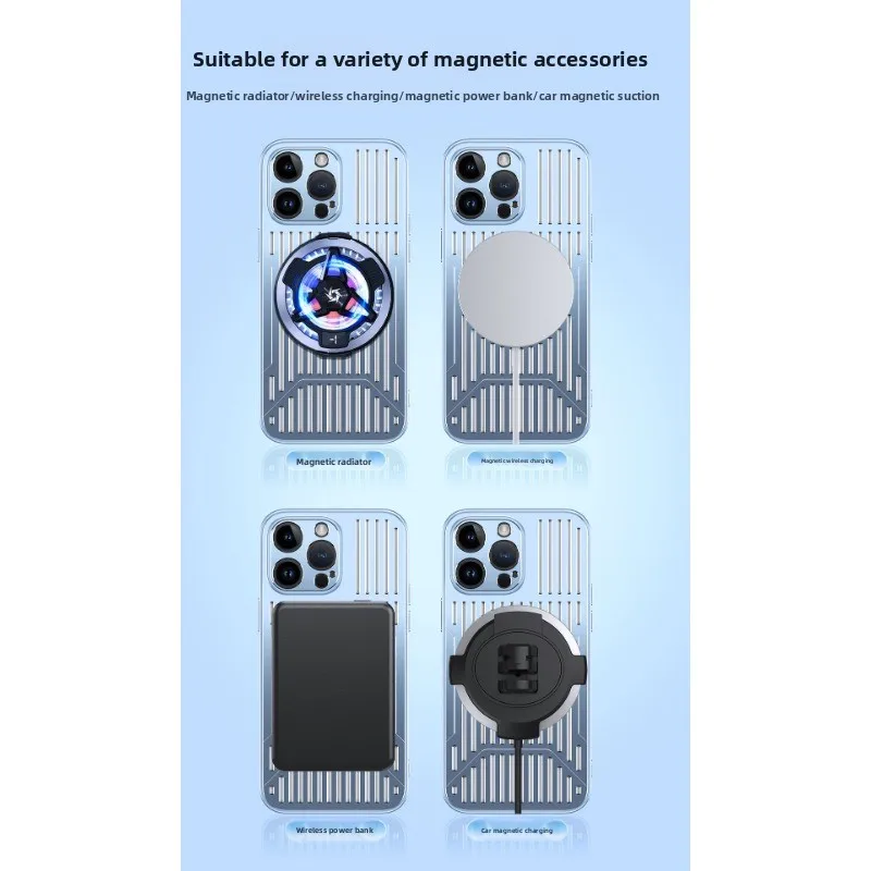 Metal Magnetic Heat Dissipation Holder 360 Ring Rotation Phone Case for Iphone16 15Pro Max Simple Design Shockproof Anti-scratch