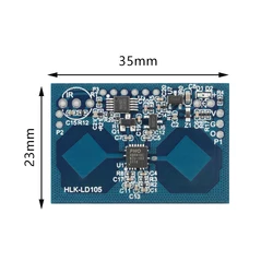 HLK-LD105 10G Microwave Radar Human Body Induction Module LD105 Micro Motion Sensor Ceiling Installation