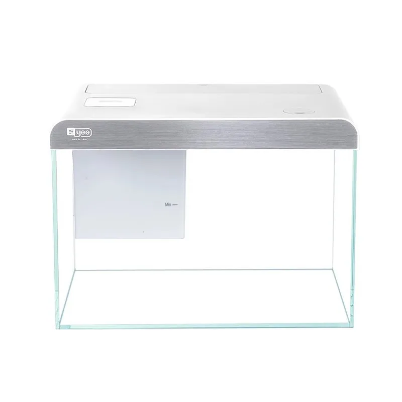 

Ultra Clear Glass Fish Tank Desktop Aquarium With Filter Silent Water Circulation Eco Aquascape Small Betta Turtle Tank