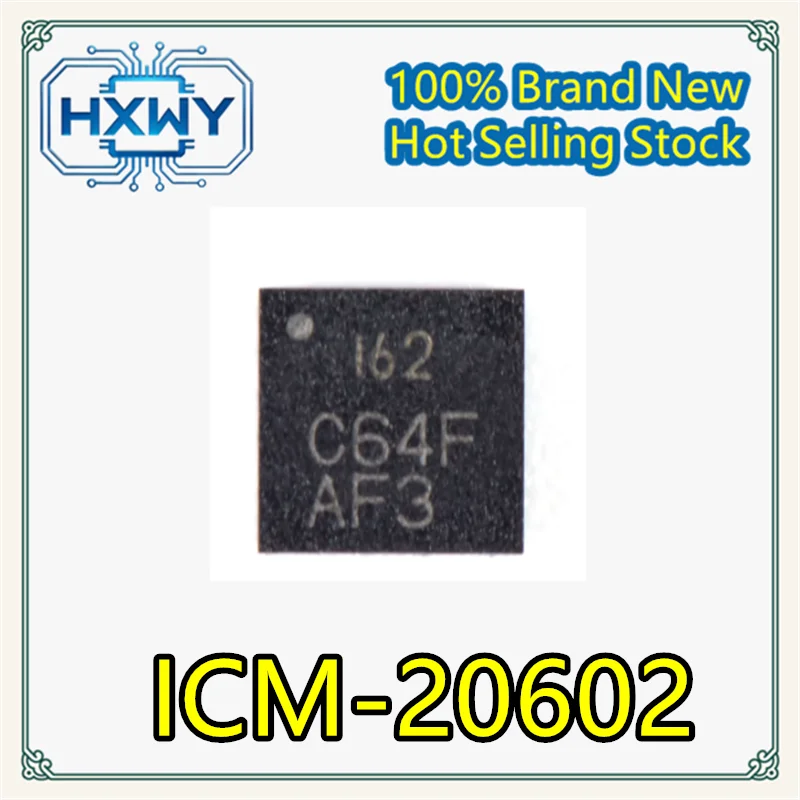 (1/10 pcs) ICM-20602  162  Package QFN16  IC chip  Electronics  Best-seller  Low stock  Integrated circuit