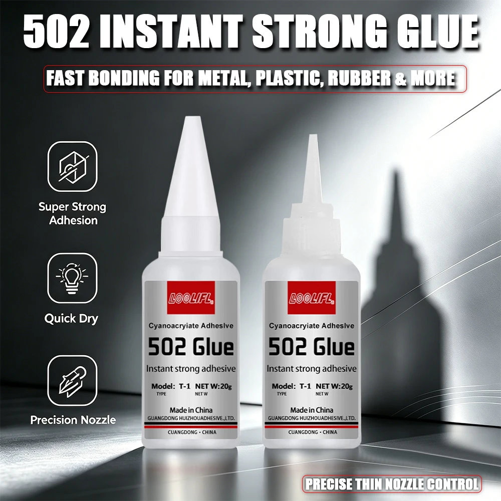 Woodworking Quick Glue - Klej błyskawiczny 502, 20g, szybkoschnący, mocny