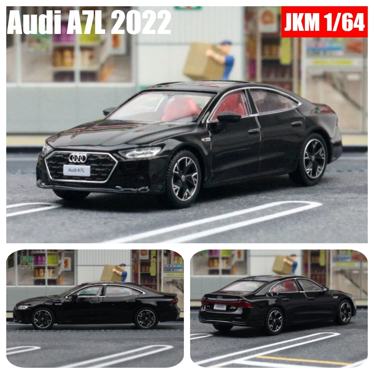 

1/64 2022 AUDI A7 Coupe, модель автомобиля из сплава, литая под давлением металлическая модель автомобиля, имитация миниатюрной масштабной коллекции, детская игрушка в подарок