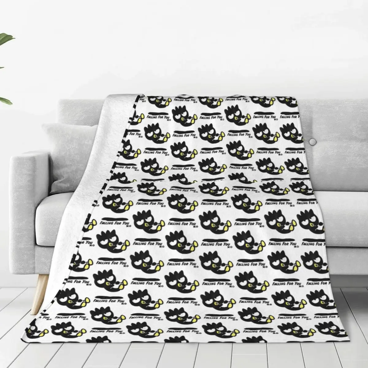 Super Soft Blankets Picnic Badtz Cartoon Maru Penguin Throw Blanket Flannel Bedspread For Couch Chair Sofa Bed