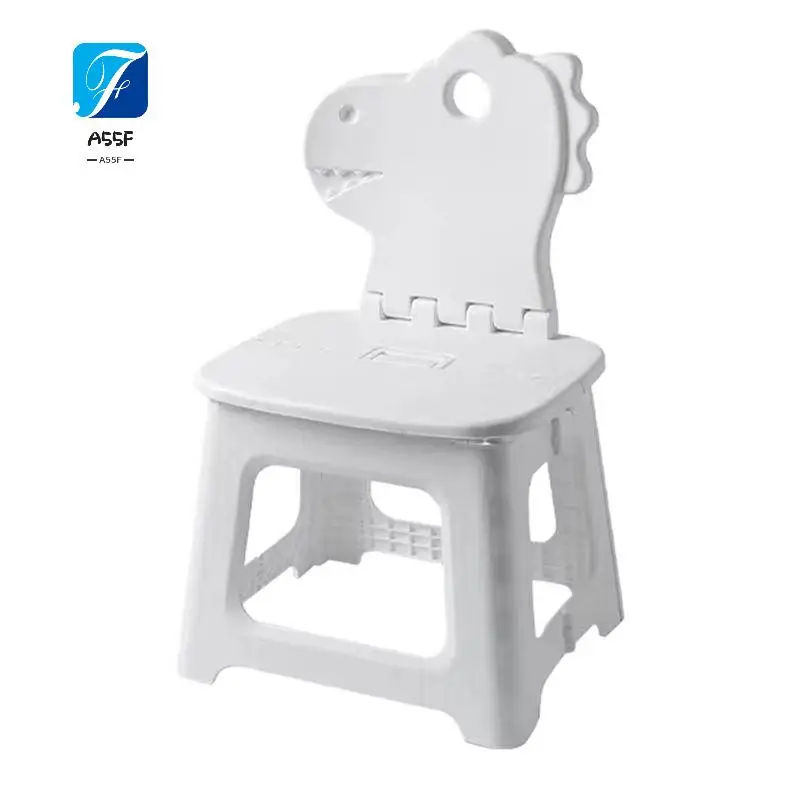 

A55F-ступенчатый табурет для детей, складной табурет-ступенька с динозавром и спинкой, сиденье, мебель, домашний стул для смены обуви