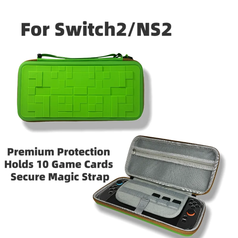 

Portable Hard Carrying Case for Switch 2 Case Storage Bag Shockproof PU Cover for Switch 2 Game Console Accessories