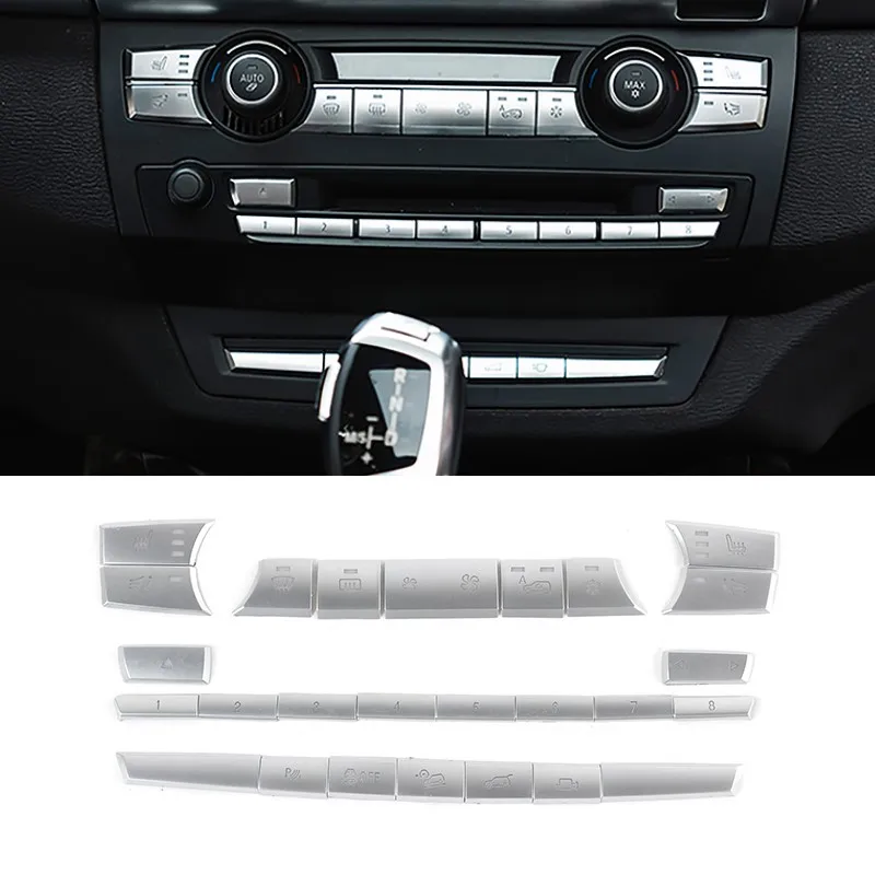 

Автомобильные аксессуары, консоль, CD-панель, кнопки кондиционера, украшение, внутренняя наклейка, отделка для BMW X5 X6 E70 E71 2008-2014