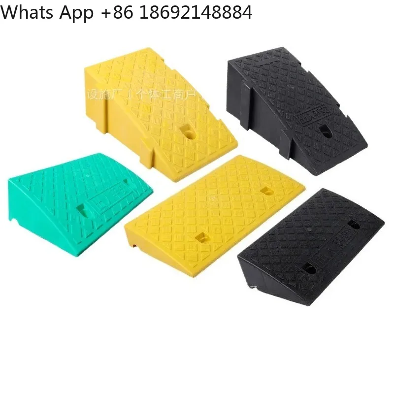 Slope Pad Household Threshold Pad Plastic Roadside Slope Car Curb Triangle Uphill Pad Speed Bump for Vehicles