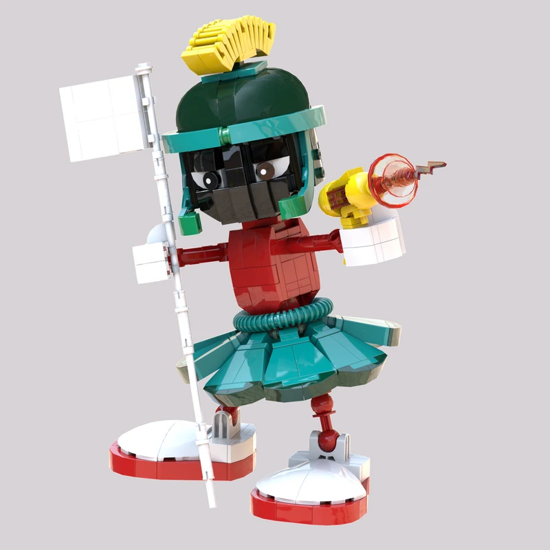 414pcs MOC Marvin The Martian Model Building Blocks Christmas Gift Brick Assemble Education Idea DIY Birthday Creative Art Craft