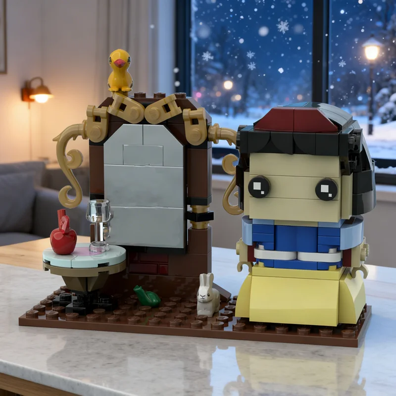

Набор строительных блоков MOC «Белоснежка» (194 детали) – Конструктор Brickheadz, Рождественский подарок, Игрушка для творчества, Идея для самостоятельной сборки, Развивающий конструктор для детей