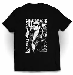 Layne Staley Alice Chains Rock Music T- Shirt Black