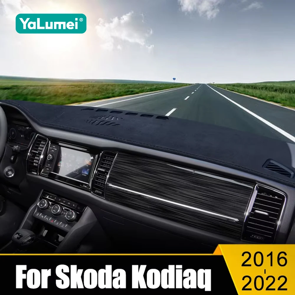 

For Skoda Kodiaq 2016 2017 2018 2019 2020 2021 2022 Car Dashboard Cover Avoid Light Pad Sun Shade Anti-UV Carpets Non-Slip Mat