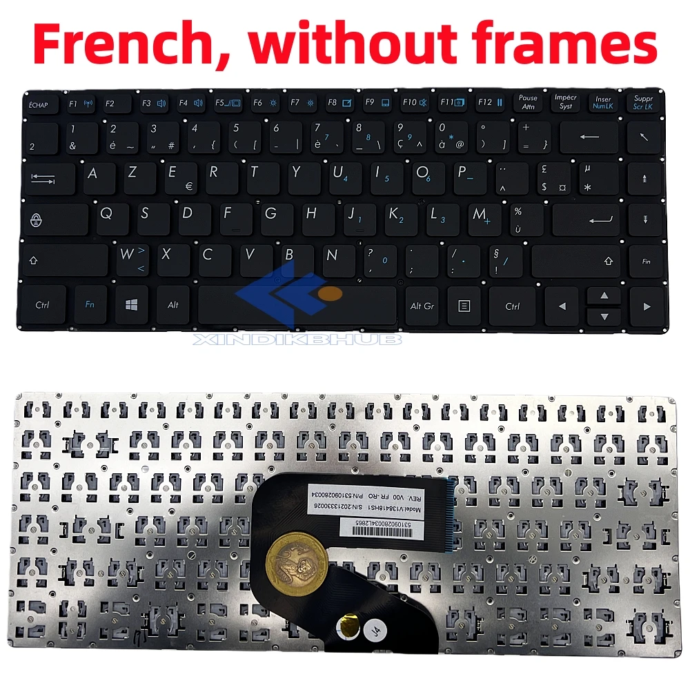 XIN-French/Portuguese/BR/IT/CA Layout Laptop Keyboard For Getac S410 G1 G2 G3 S410V Volkswagen 6150e NO Backlit No Frame