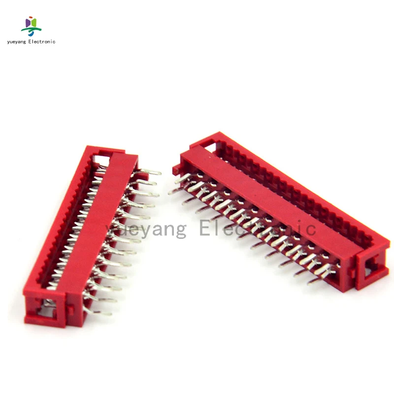 20PCS Red Harness IDC  connector flat ribbon cable micro match 1.27mm MRC DIP Plug IDC Type pitch wires wire to board