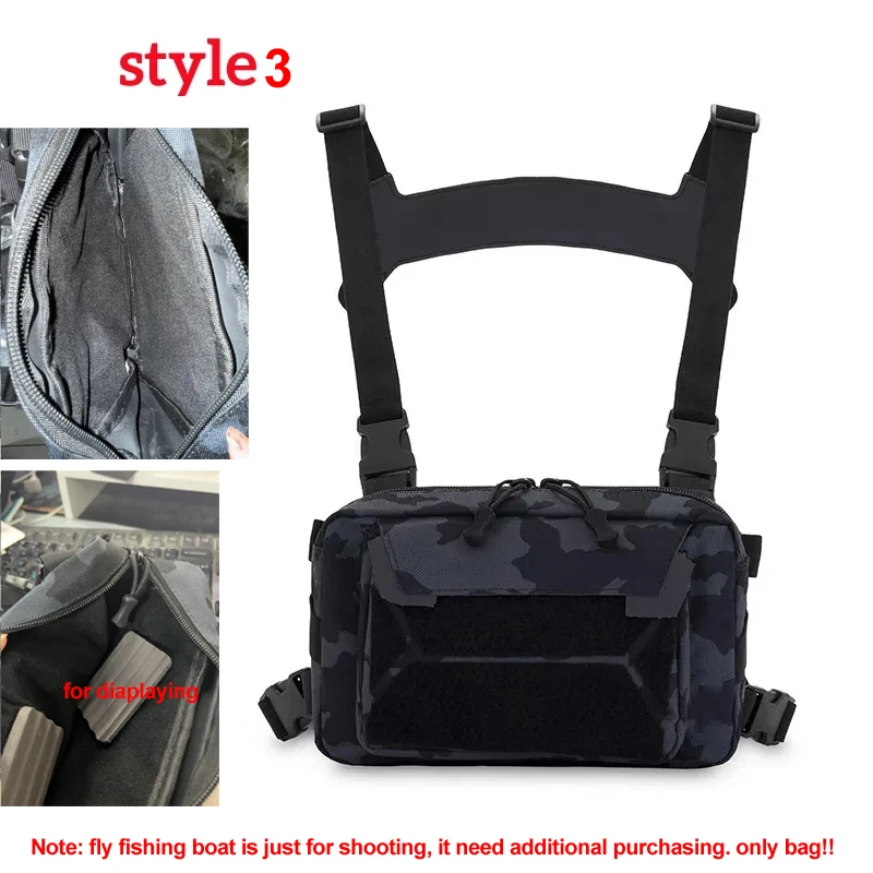 Fishing Chest Bag Men\'s Tactical Bags Waterproof Molle Nylon Climbing Camping Backpacks Outdoor Travel Vest Backpack Fanny Pack