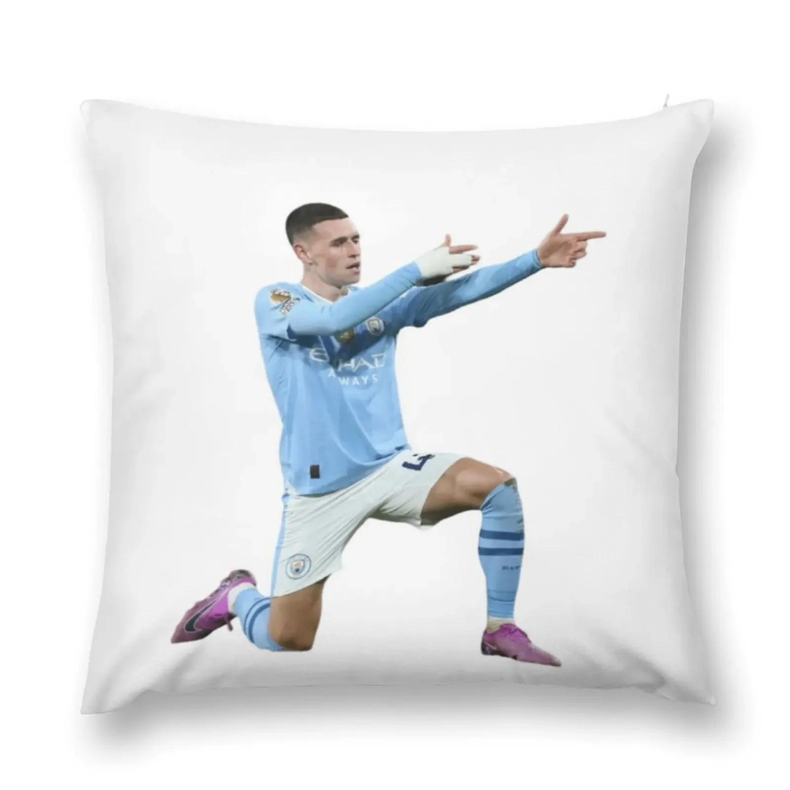 phil foden celebration football Throw Pillow anime girl Anime Pillows Aesthetic Sitting Cushion pillow