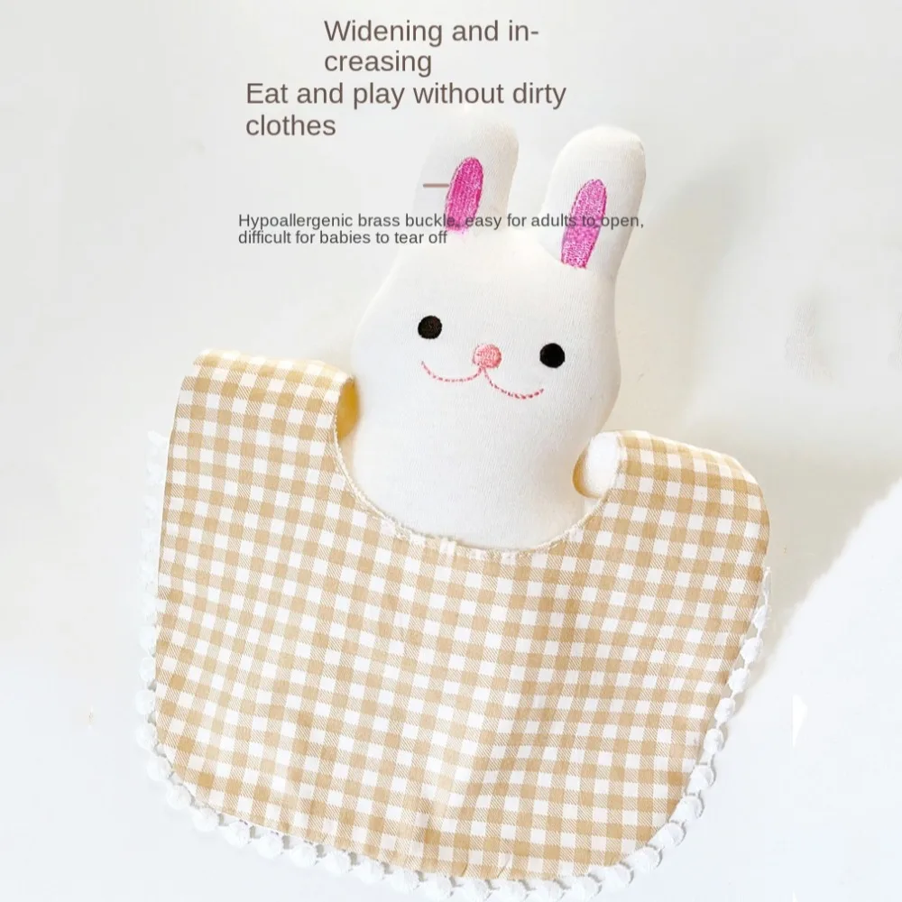 Cartoon Cotton Drool Stuff Bibs Colorful Korean Style Feeding Apron Saliva Towel Burp Cloth Baby Muslin Bibs Newborn