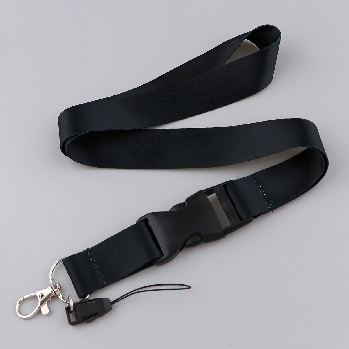 Fashion Black Cell Phone Lanyard Neck Hanging Lanyards for Keys ID Card Employee Card Badge Holder ID Card lanyard image 2