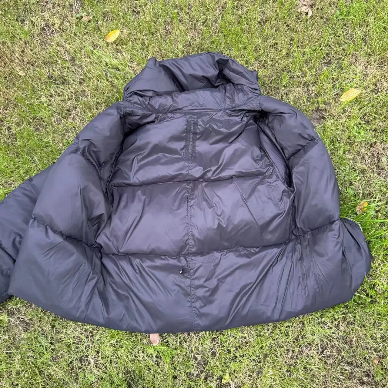 Pfnw darkwear nicho inverno gola alta masculina zíper preto parkas cachecóis de grandes dimensões deisn casaco acolchoado de algodão preto 28w5555