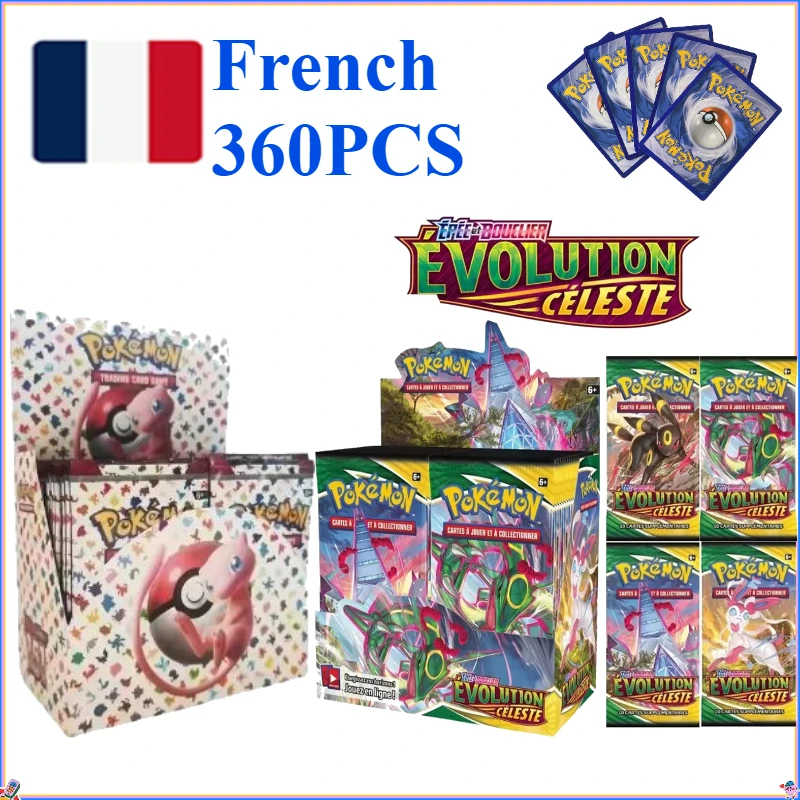 

360Pcs French Pokemon Card SCARLET VIOLET 151 Obsidian Flames Pokémon Booster Battle Transaction Card Toy Gift for Kid Hot Price