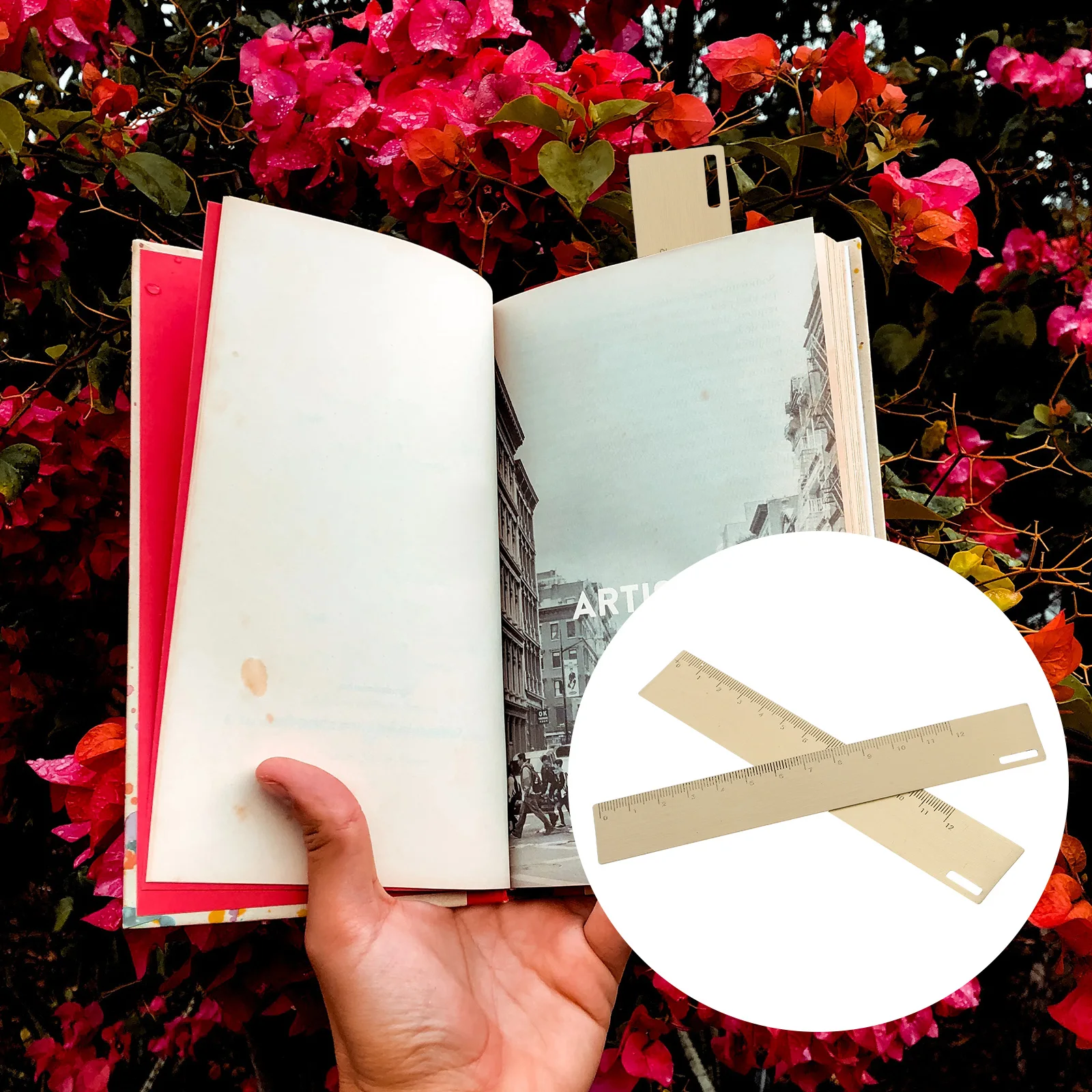 

2pcs Metal Measuring Drawing Students Metal Ruler School Drawing Ruler Supplies Creative Gifts Lightweight Straight