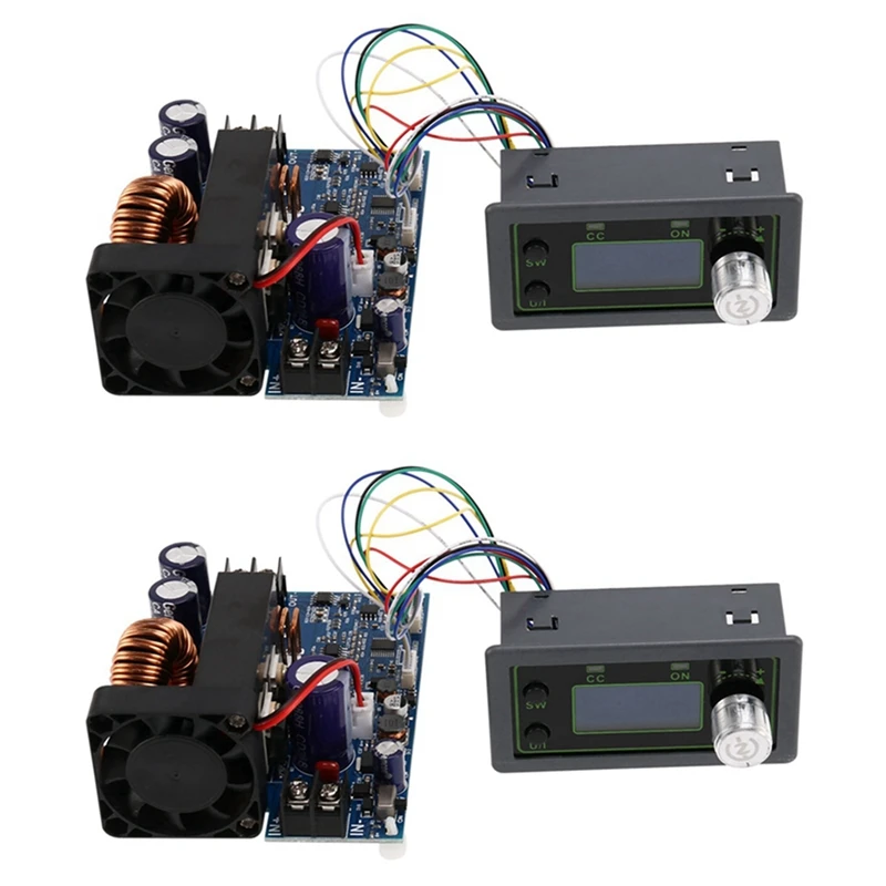 2X Wz5020l Dc Dc Buck Converter Cc Cv Step-Down Power Module 50V 20A 1000W Adjustable Voltage Regulated Power Supply