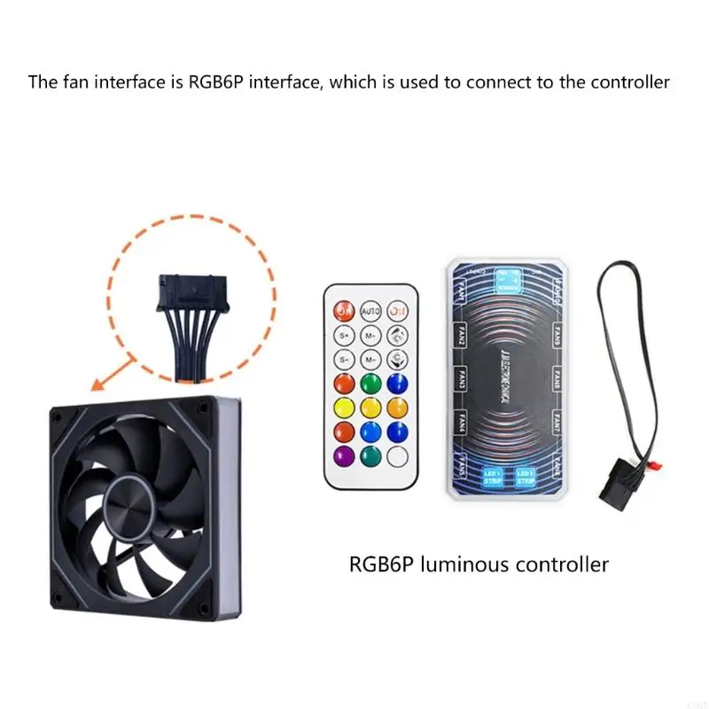 

C90F Heavy Duty PC Computer Case Fan 90mm Fan CPU Fan Cooling Fan Cooling Radiator Fan Heat Dissipation ARGB 5V 3Pin