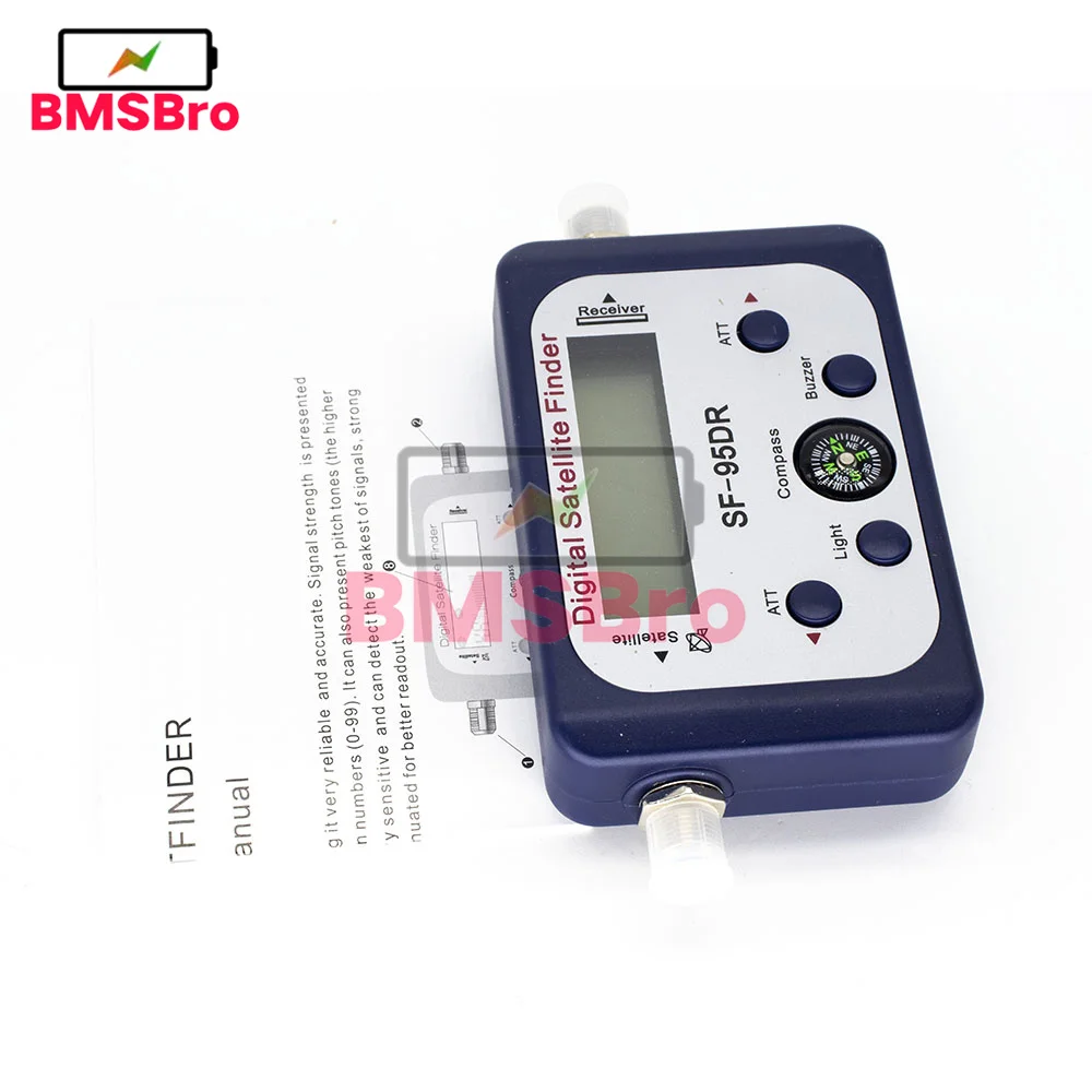 SF-95DR Meter Satlink Receptor Satellite Finder TV Signal Receiver Sat Decoder Satfinder LCD Display