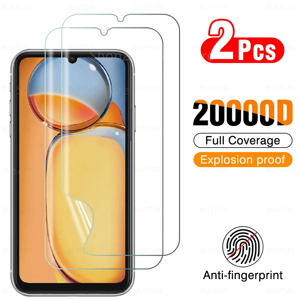 2pcs full glue cover Hydrogel Film For Xiaomi redmi 13c 4G redmi13c xiomi xioami xaomi redmy 13c c13  Anti-Shatter Not Glass