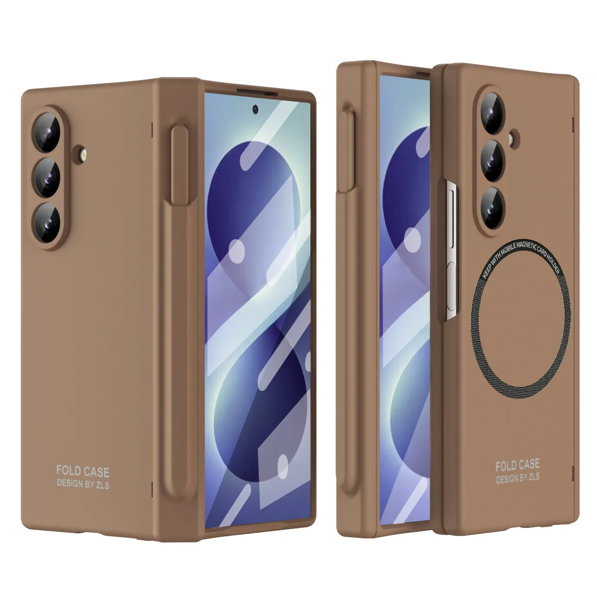 Scharnierschutz für Magsafe-Hülle für Samsung Galaxy Z Fold 8 Ultra 7 6 5, vollständige Abdeckung, magnetische Hartschale mit Displayschutzfolie