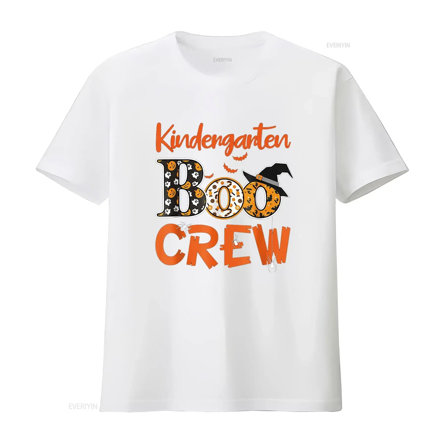 رياض الأطفال بو طاقم المعلمين الطلاب هالوين زي تي شيرت خمر غسلها للارتداء اليومي تنوعا عادية أنيقة #4