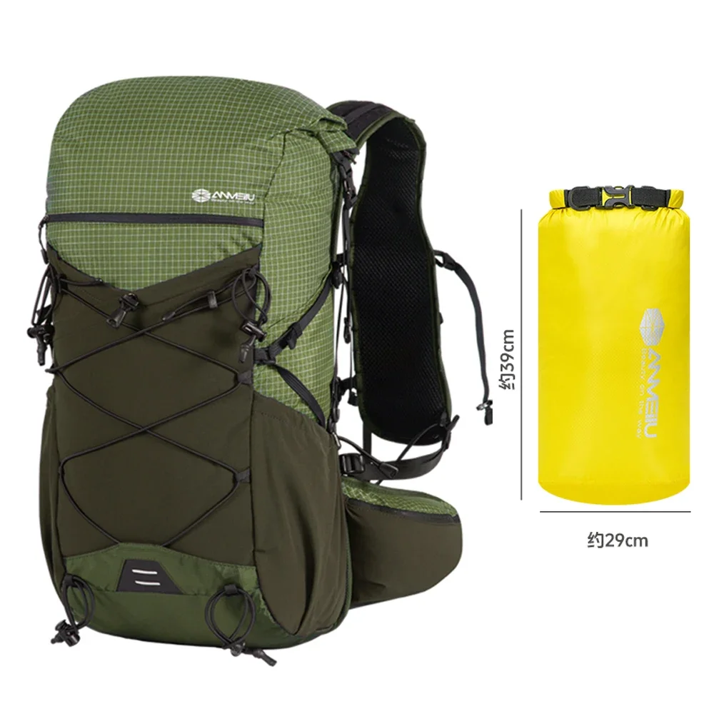 

ANMEILU 30L Climbing Outdoor Backpack Ultra-light Climbing Hiking Travel Backpack with Waterproof Bag