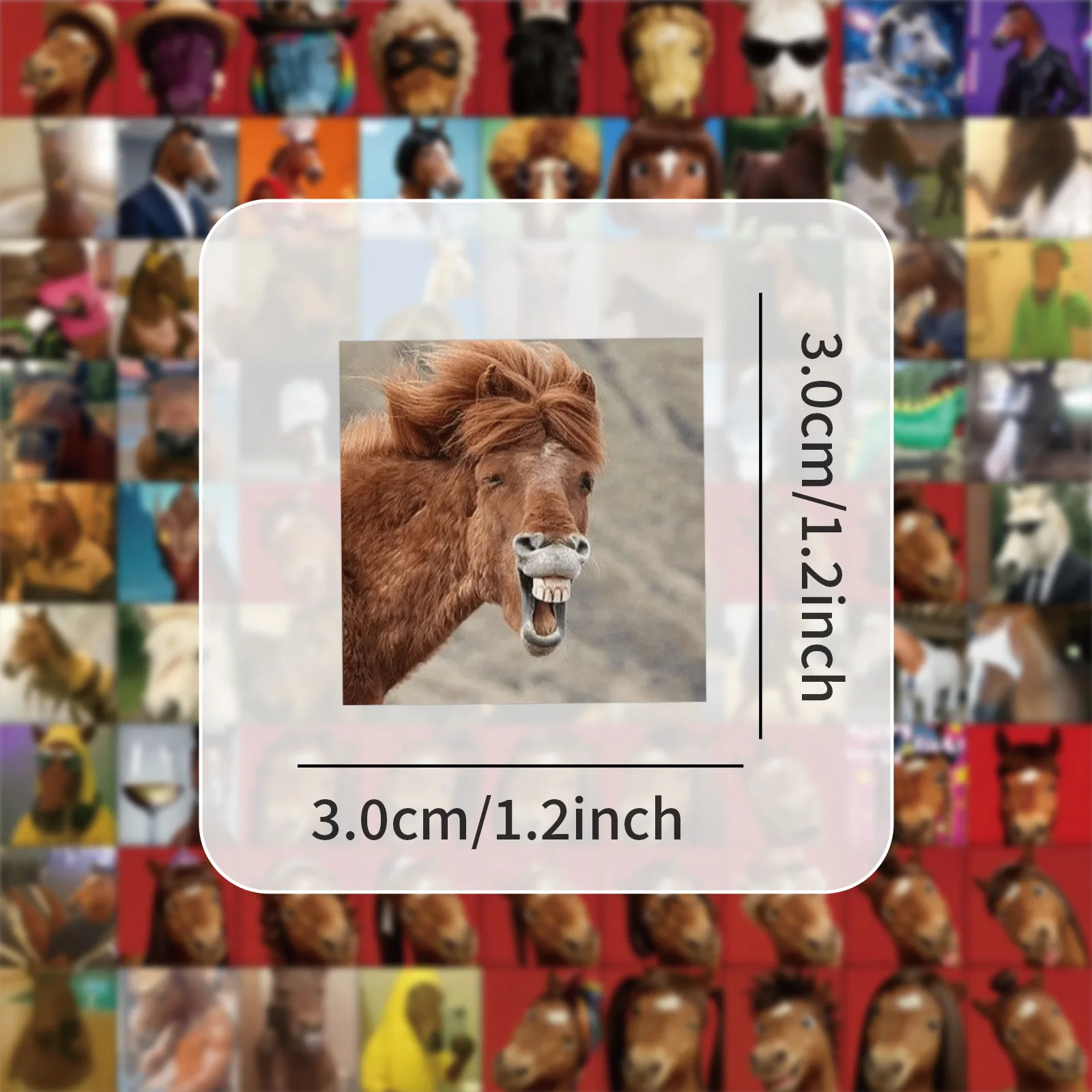 96 pieces of face stickers with a high appearance level, featuring quirky and funny designs.