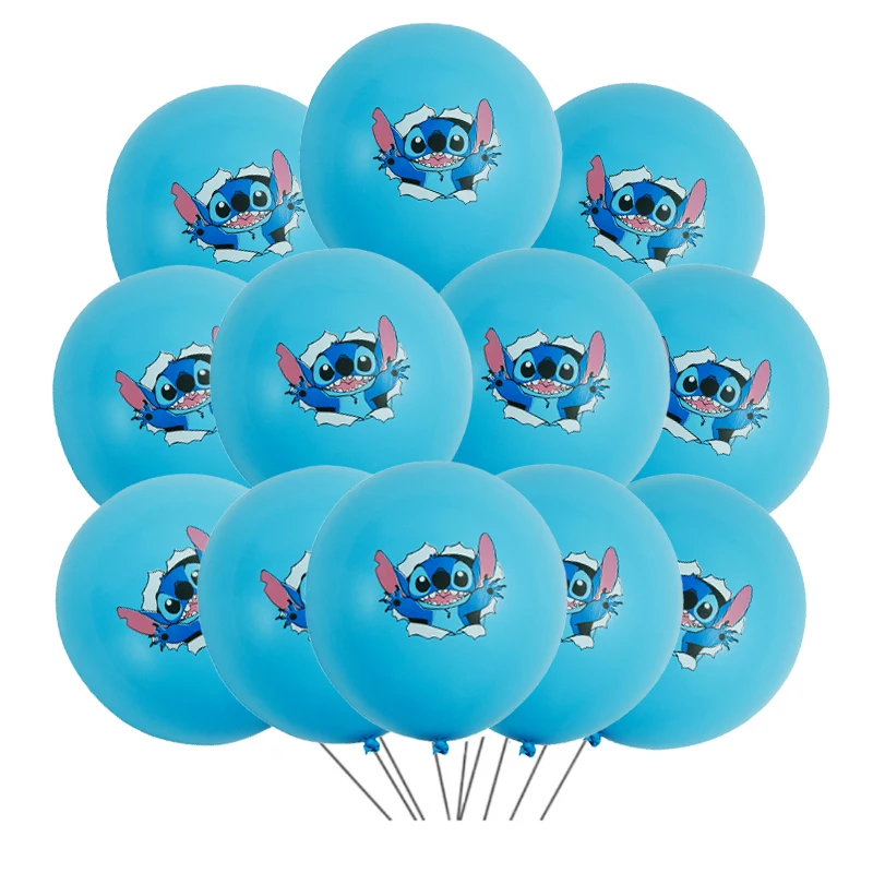 20 قطعة 12 بوصة ديزني ليلو غرزة بالونات اللاتكس مجموعة صبي فتاة حفلة عيد ميلاد استحمام الطفل زينة الحفلات ألعاب أطفال Globos لوازم #2