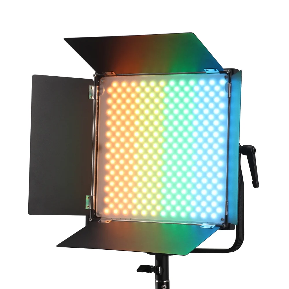 (2-piece set）Portable Light Panel with App/DMX Control RGB/Pixel LED Light Panel for Video Live-stream Photography
