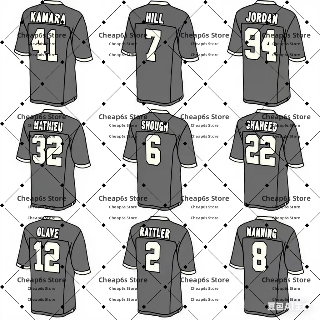 

High Quality Stitched New Orleans American Football Jersey Alvin Kamara Taysom Hill Chris Olave Football Uniform