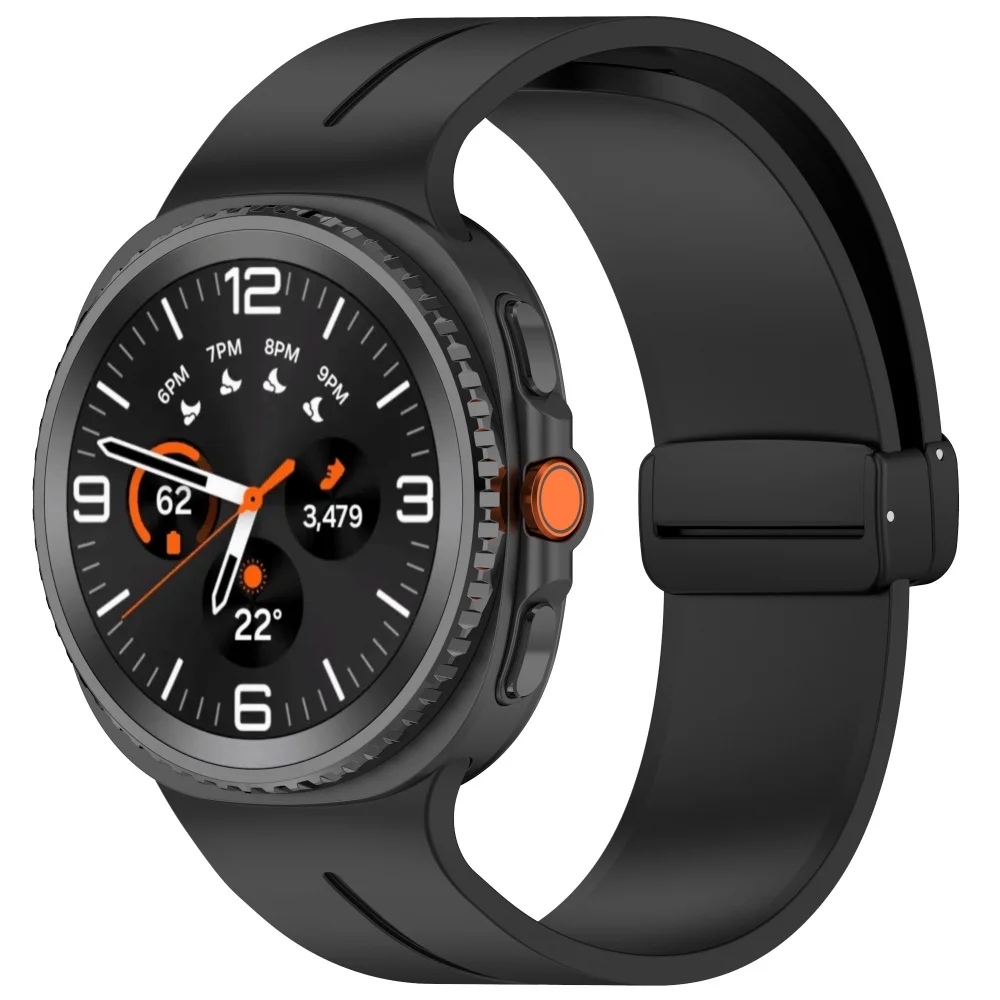 Magnetisches Silikonarmband für Samsung Galaxy Watch 9 8 44 mm 40 mm, Sportarmband für Samsung Watch 8 Classic 46 mm, Zubehör – Detail 8