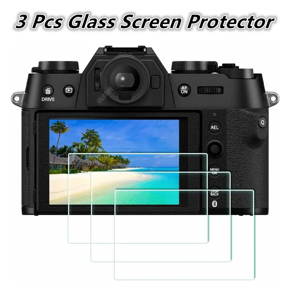 3 pcs Glass LCD Screen Protector For Fujifilm X-T50 X-T30 II X-T20 X-T10 X-S10 X-E3 X-T100 XT30II XT50 XS10 XE3 XT20 XT10 XT100