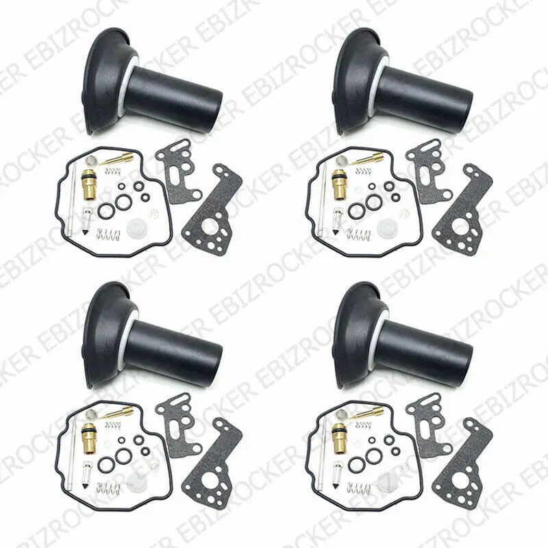 4 Carburetor Repair Kit Slides for Yamaha VMX1200 1985-1986 XVZ1300 1987-1988 VMX 1200 XVZ 1300D 1983-1993 Standard