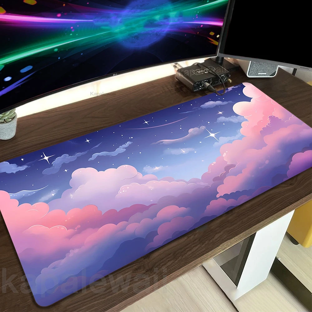 

Cloud Art Mousepad New Arrivals Large Gamer Mouse Pad Game Locking Edge Mouse Mat Gaming Speed Keyboards Pads XXL Desk Mat