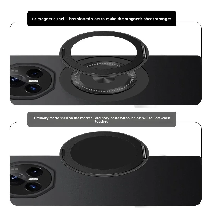 حافظة هاتف Honor Magic V3 V2 5G، طلاء معدني فاخر مقاوم للصدمات 360 °   غطاء حامل دوار
