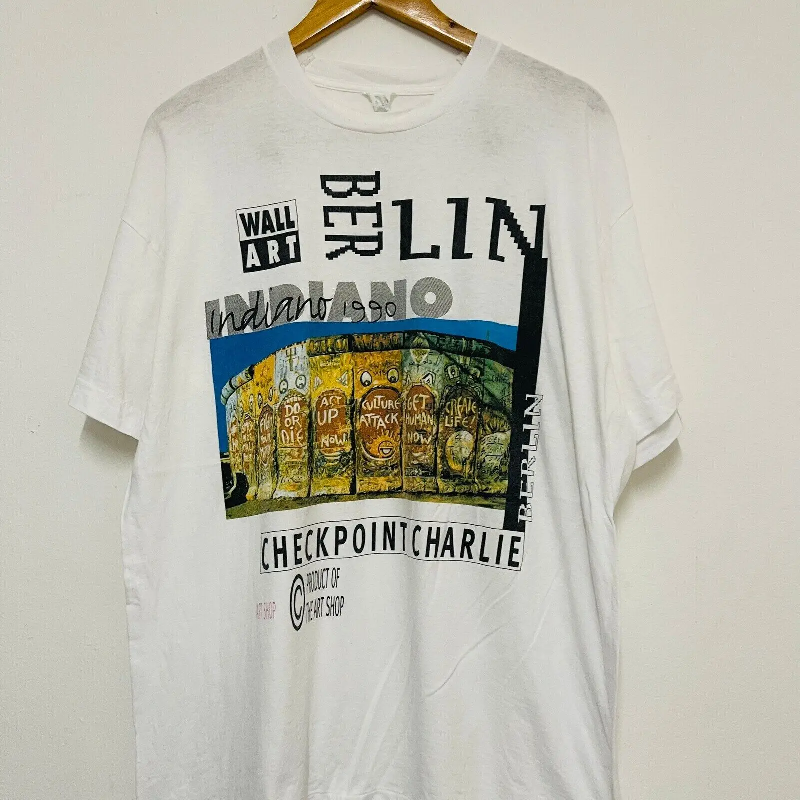 Vintage 90’s Wall Art Berlin “ Indiano 1990 Fotofolio T-Shirt / Photography / Ar