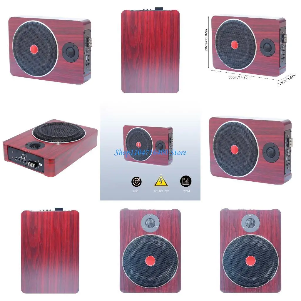 y1gd Bass Speaker Natural Texture Safe Stable Structure Strong Auto Sound System Vehicle Accessories Suitable for Car