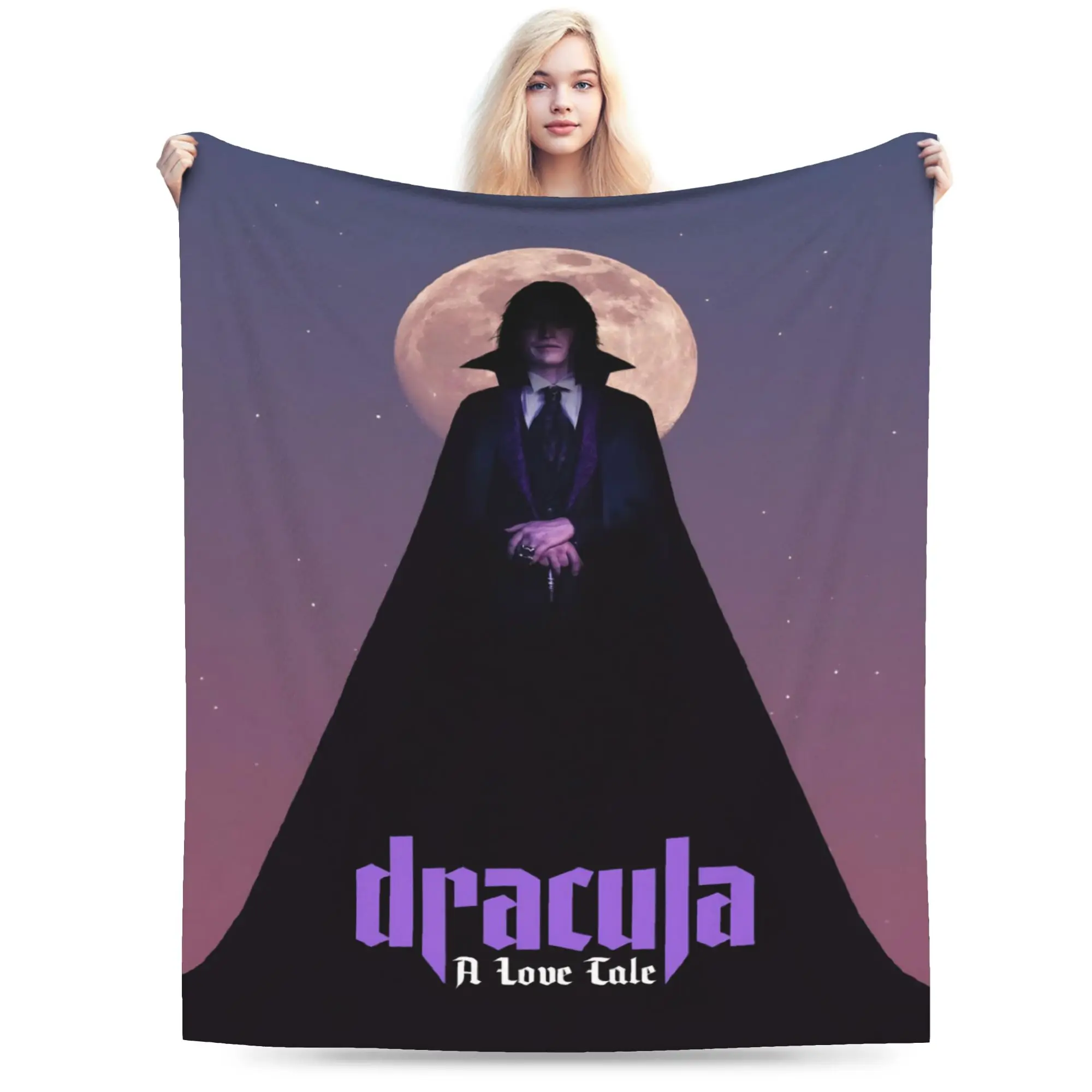 Comfort Dracula A Love Tale Blanket Merch Bedding Decorative  Throw Blankets Super Warm Flannel for Outdoor