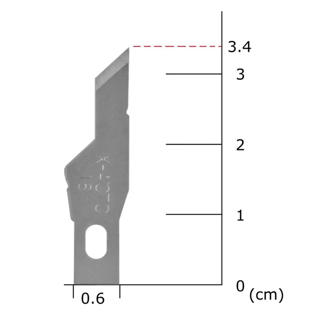 10Pc Wood Carving Blades Cutter Blade Craft Carve Tool Engrave Steel Blade Sculpture Cutting Tools Replacement Carving Blades