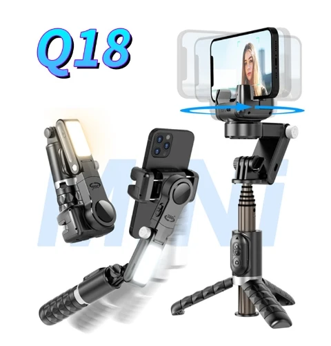 Handheld Bluetooth Selfie Stick Anti Shake Face Following Gimbal Multi-Function Gimbal Stabilizer 2024 New Fashion Stable Tripod