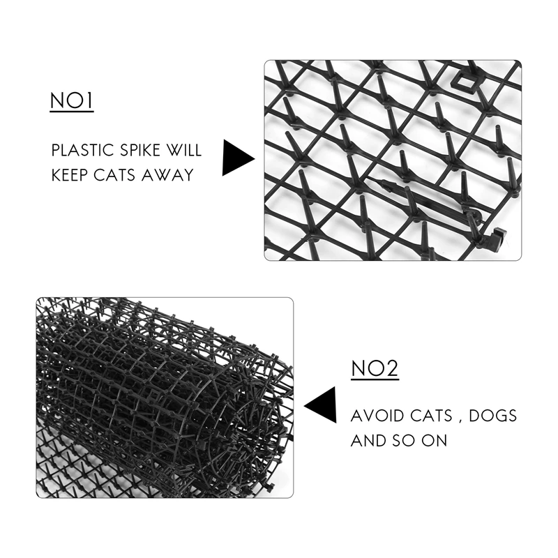 Garden Cat Scat Mat - Cats And Dogs Repellent Mat Plastic Spike-Keeping Cats And Dogs From Digging