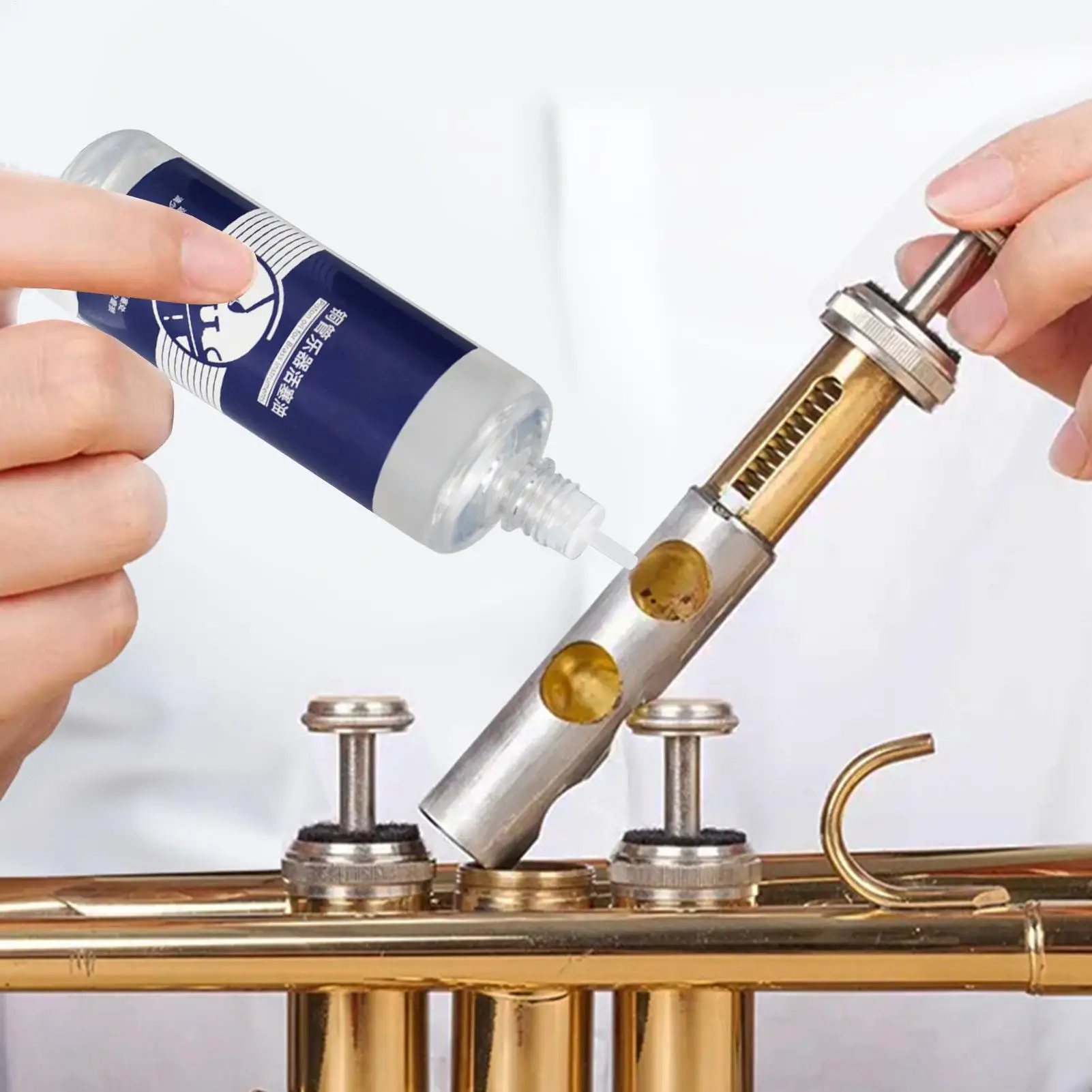Óleo de válvula 100ml lubrificante de instrumento de bronze para trompete trombone chifre francês saxofone manutenção acessórios de música suprimentos