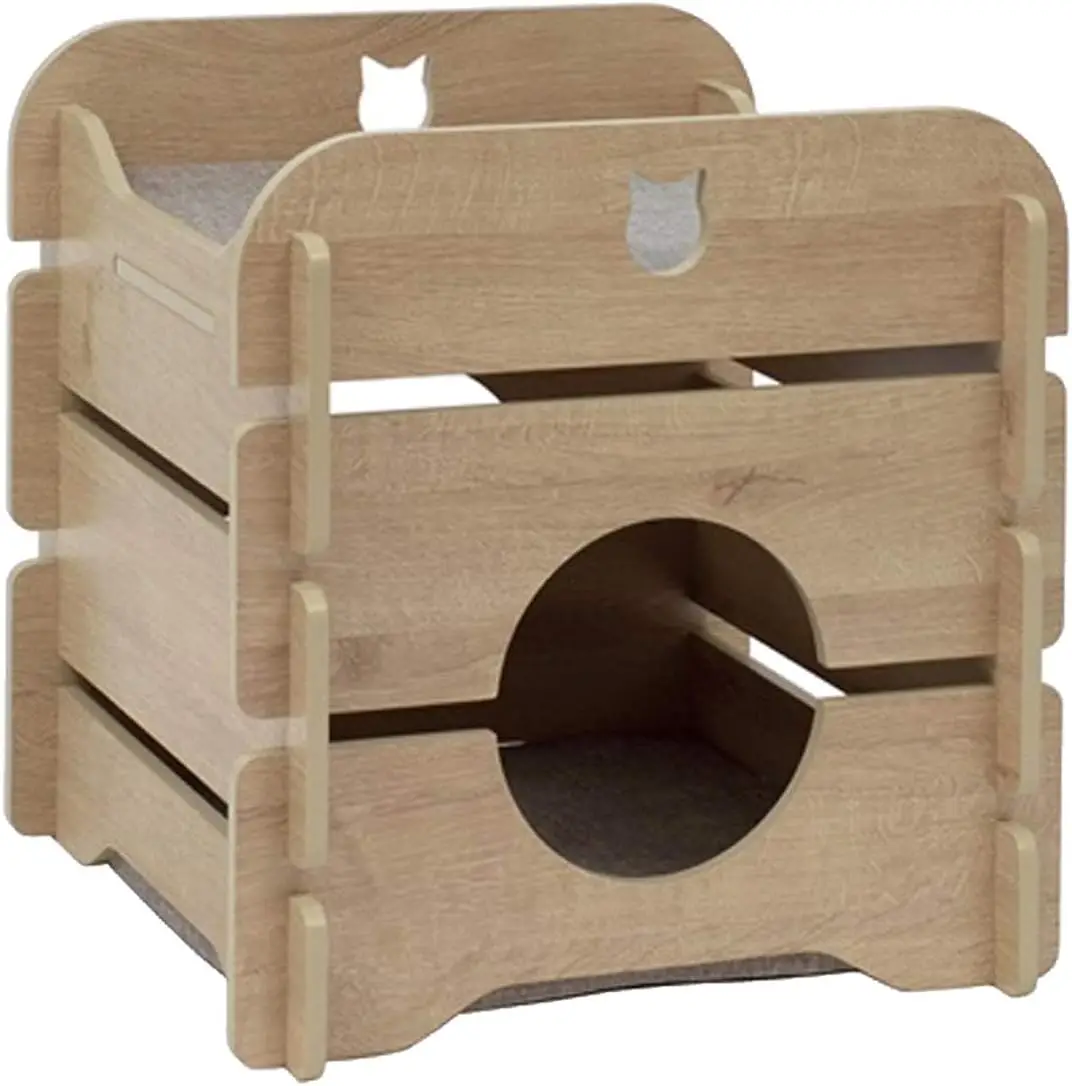 Vesper Cottage Cat Tree Hideout, Oak