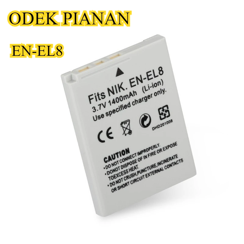 แบตเตอรี่ 1400mAh รุ่น EN-EL8 EN-EL8A สำหรับกล้อง Nikon Coolpix S610 S610c S710 S60 S560 S520 S51c S510 S50c P50 P51 P60 P5100 P5000